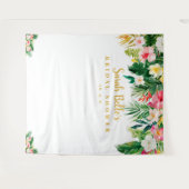 Hintergrund für tropisches Brautparty, Fotoshop-Pr Wandteppich (Vorderseite (Horizontal))