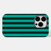 Hintergrund für türkisfarbene Streifen Case-Mate iPhone Hülle (Rückseite (Horizontal))