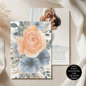 Hintergrund für Vellum Tinted Florals Wedding Einladung