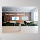 Hintergrund für Videoanrufe im Büro Poster (Vorne)