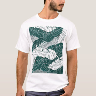 Hintergrund für Vintage Blätter Muster T-Shirt