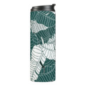 Hintergrund für Vintage Blätter Muster Thermosbecher (Nach links gedreht)
