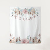 Hintergrund für Virtual Woodland BOHO Dusche Wandteppich (Vorderseite)