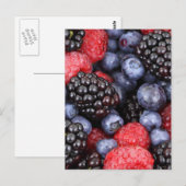 Hintergrund für Waldfrüchte Postkarte (Vorne/Hinten)