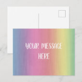 Hintergrund für Wasserfarben - Anpassen Sie Ihre e Postkarte (Vorne/Hinten)