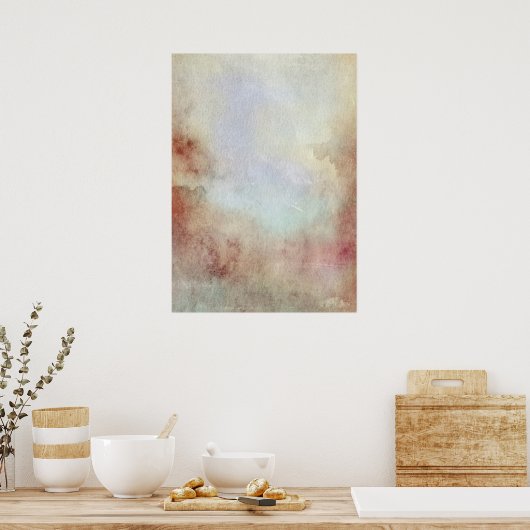Hintergrund für Wasserfarbenfall Poster (Küche)