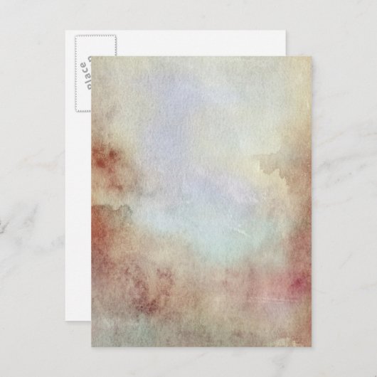 Hintergrund für Wasserfarbenfall Postkarte (Vorne/Hinten)