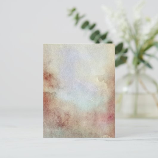 Hintergrund für Wasserfarbenfall Postkarte (Stehend Vorderseite)