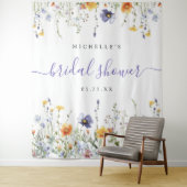 Hintergrund für Wildblume Brautparty Wandteppich (Beispiel)