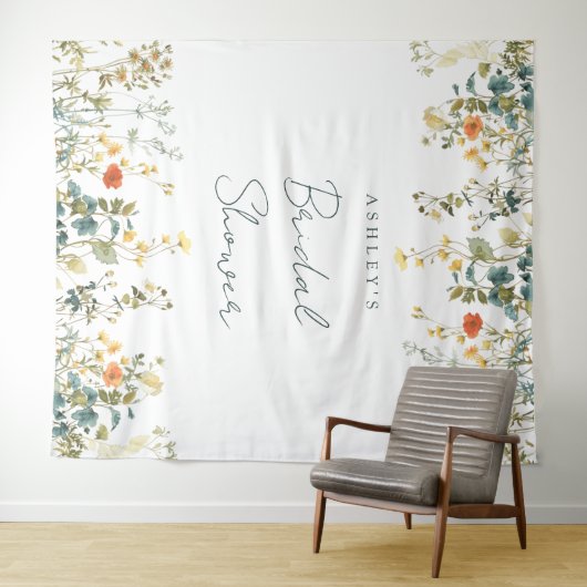 Hintergrund für Wildblume Brautparty Wandteppich (Beispiel (Horizontal))