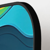 Hintergrund für Wind-Regenbogen Pickleball Schläger (Linke Seite)