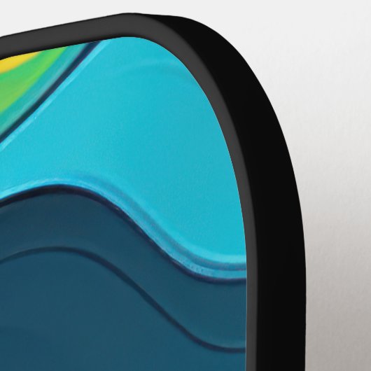 Hintergrund für Wind-Regenbogen Pickleball Schläger (Linke Seite)