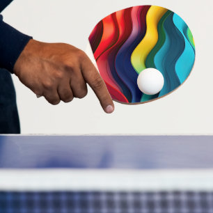 Hintergrund für Wind-Regenbogen Tischtennis Schläger