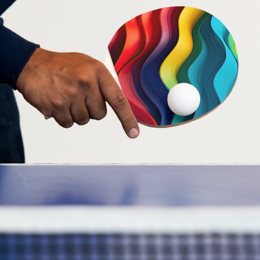 Hintergrund für Wind-Regenbogen Tischtennis Schläger (InSitu)