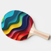 Hintergrund für Wind-Regenbogen Tischtennis Schläger (Seitenansicht)