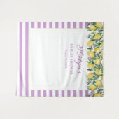 Hintergrund für Zitronen und Lavendel Brautparty F Wandteppich (Vorderseite (Horizontal))