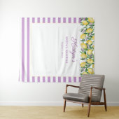 Hintergrund für Zitronen und Lavendel Brautparty F Wandteppich (Beispiel (Horizontal))