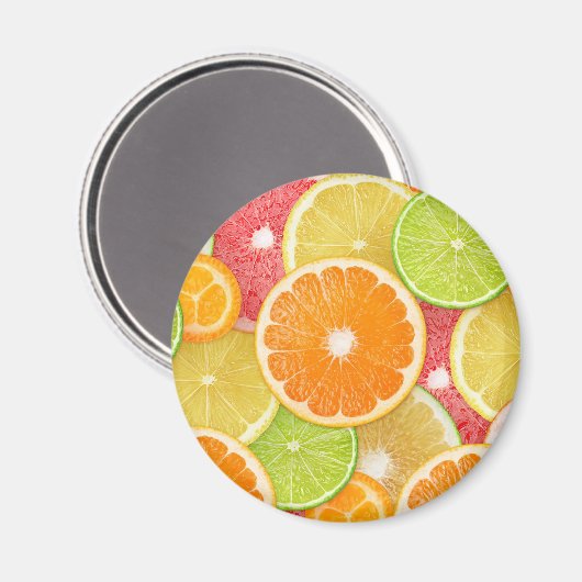 Hintergrund für Zitrusfrüchte Magnet (Vorderseite/Rückseite)