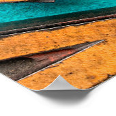 Hintergrund für zufällige Buchstaben - Vintager Te Poster (Ecke)