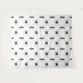 Hintergrund für zwei Logoschritte und Wiederholen Wandteppich (Vorderseite (Horizontal))