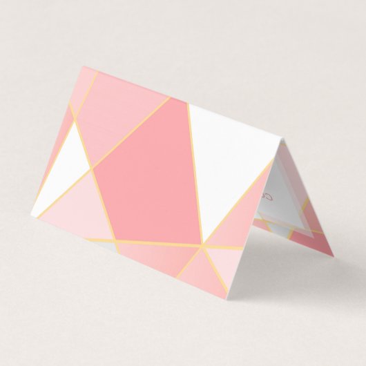 Hintergrund geometrischer farbiger Formen Visitenkarten (Rückseite)