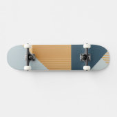 Hintergrund geometrischer Formen in Grau Skateboard (Horizontal)