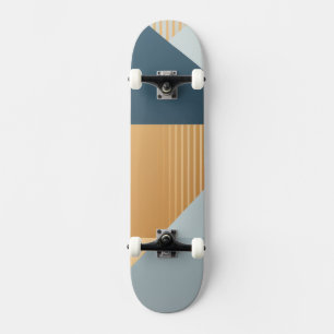 Hintergrund geometrischer Formen in Grau Skateboard