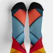 Hintergrund geometrischer Formen in hellen Farben Socken (Oben)