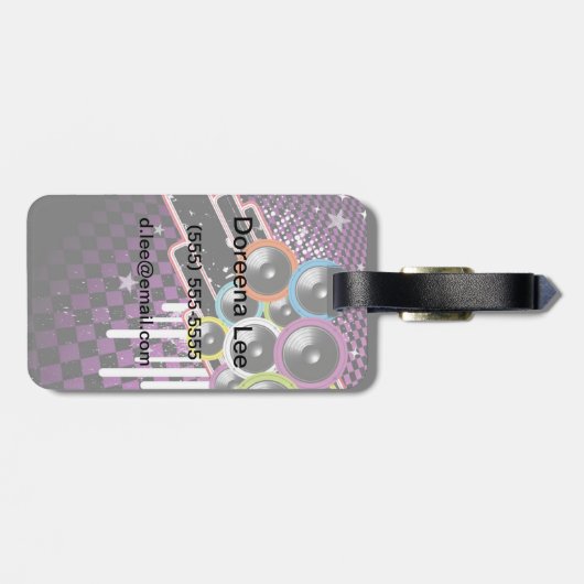 Hintergrund Gepäckanhänger (Rückseite horizontal)