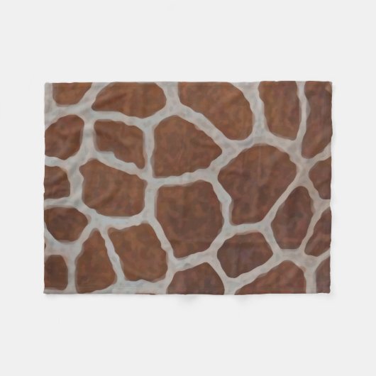 Hintergrund Giraffe Print Pattern Fleecedecke (Vorderseite (Horizontal))