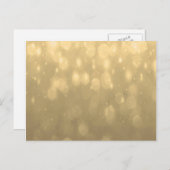 Hintergrund - Gold Bokeh Glitzer Lights Postkarte (Vorne/Hinten)