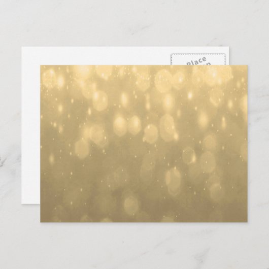 Hintergrund - Gold Bokeh Glitzer Lights Postkarte (Vorne/Hinten)