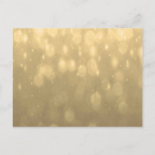 Hintergrund - Gold Bokeh Glitzer Lights Postkarte