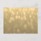 Hintergrund - Gold Bokeh Glitzer Lights Postkarte (Vorderseite)