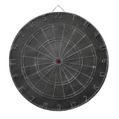 Hintergrund Graue schwarze Kopfhaut-Scheibe Dartscheibe (vorne)