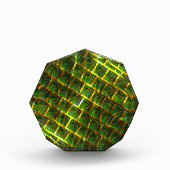 Hintergrund grüne Bilder unter goldenem Gitter? Fotoblock (Vorderseite)