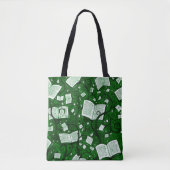 Hintergrund grüner Bücher Tasche (Vorderseite)