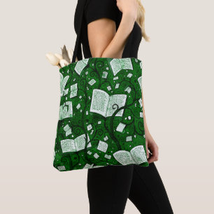 Hintergrund grüner Bücher Tasche