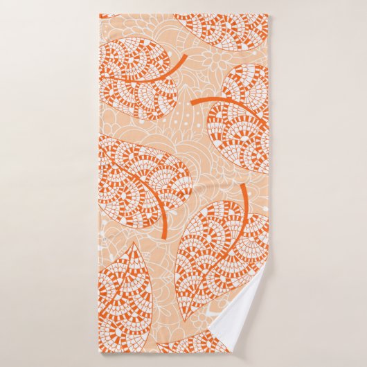 Hintergrund Herbst. Leaf-Hintergrund Badehandtuch (Badehandtuch)