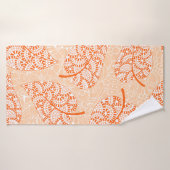 Hintergrund Herbst. Leaf-Hintergrund Badehandtuch (Badehandtuch)