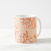 Hintergrund Herbst. Leaf-Hintergrund Kaffeetasse (VorderseiteRechts)