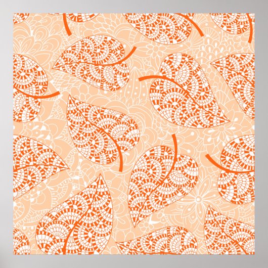 Hintergrund Herbst. Leaf-Hintergrund Poster (Vorne)