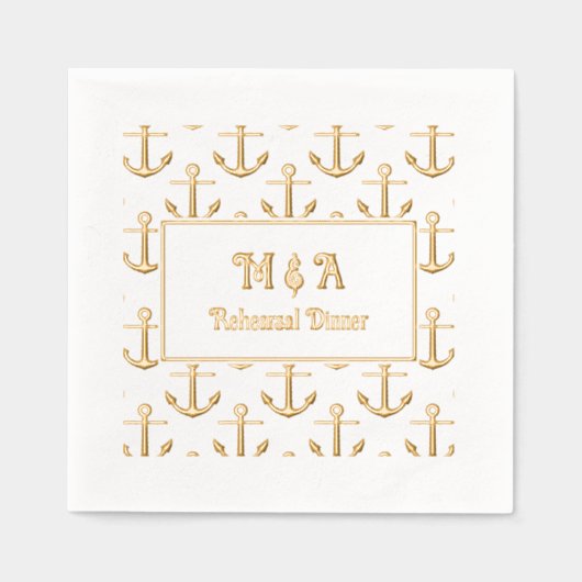 Hintergrund - Hochzeitsessen Servietten Mit Folie (Vorderseite)