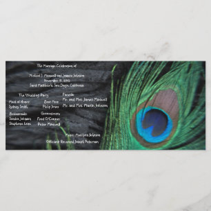 Hintergrund-Hochzeitsprogramm für Black Peacock Ve Programm