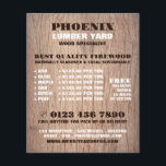 Hintergrund Holz, Holz/Holz/Holzgartenwerbung Flyer<br><div class="desc">Flyer für Holzhintergrund-,  Holz-/Holzgartenwerbung beim Visitenkartenladen.</div>