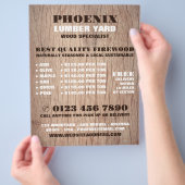 Hintergrund Holz, Holz/Holz/Holzgartenwerbung Flyer (Hand)