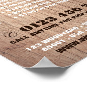 Hintergrund Holz, Holz/Holz/Holzgartenwerbung Poster (Ecke)