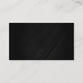Hintergrund Holz Moderne Grau Black Business Card Visitenkarte (Rückseite)