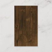 Hintergrund Holz Visitenkarte (Rückseite)