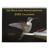Hintergrund Hummingbirds 8.5" x 11" Kalender (Titelbild)